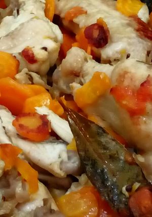 Foto di Alette di pollo con carote,di nonna Sinella (ricetta light)