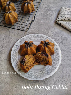 Foto resep 147. Bolu Pisang Coklat Kukus