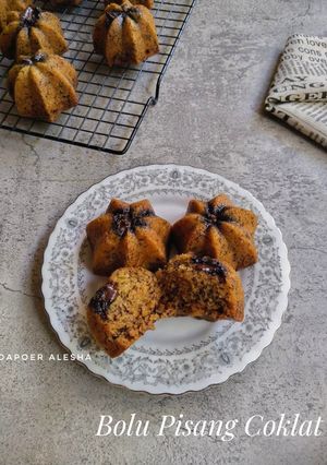 Foto resep 147. Bolu Pisang Coklat Kukus