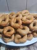 Rosquitas semi integral con queso rallado y ajo en polvo