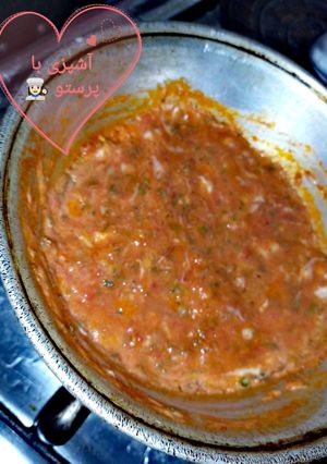 عکسی از دستور املت دلبر