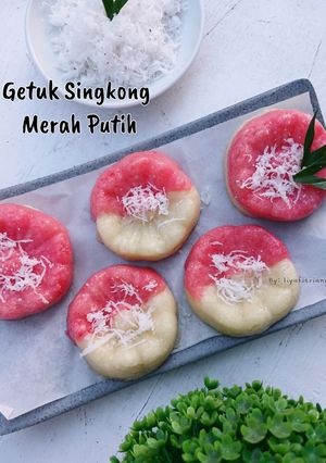 Foto resep Getuk Singkong Merah Putih