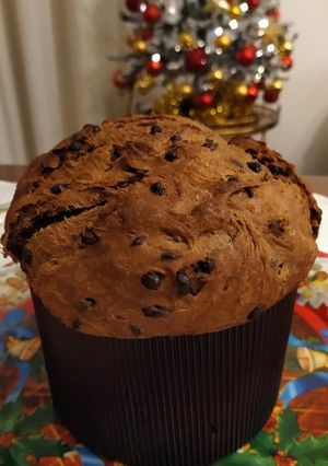 Foto di Il mio primo panettone con gocce di cioccolato e scorza d'arancia