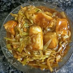 A picture of Paneer Chilli with Gravy.