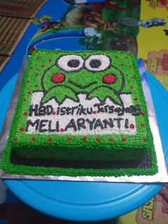 Foto resep Kue ultah keropi tanpa spuit