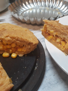 Una foto de Tarta vegana con masa casera!