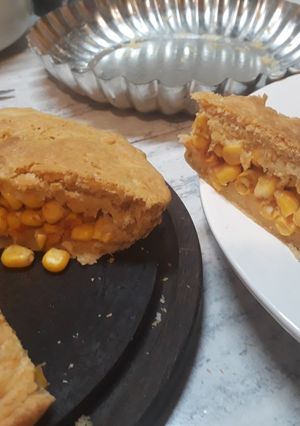 Una foto de Tarta vegana con masa casera!