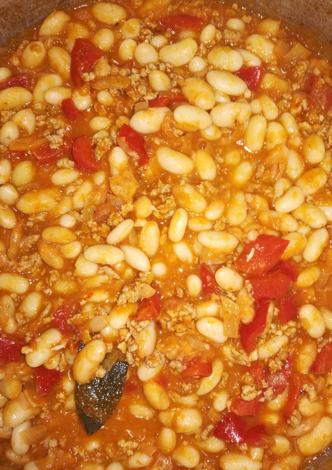 Una foto de Chilli con alubias blancas