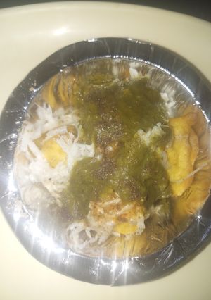 A picture of Dilli chat Ram ladoo.
