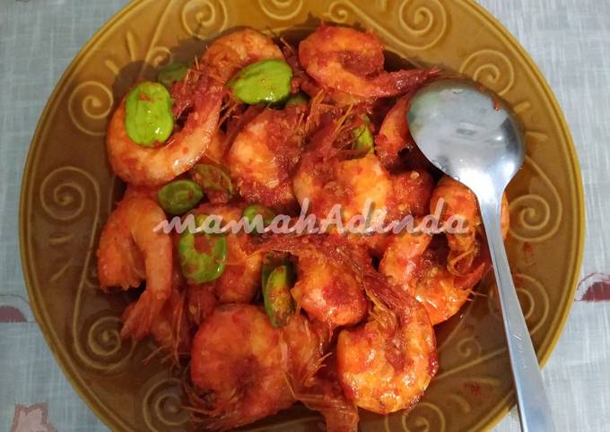 Udang Balado Petai Sederhana