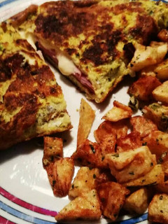 Una foto de Omelette a la plancheta
