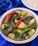Monji Haak (Kashmiri Style Kohlrabi)