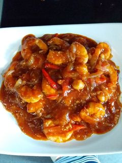 Foto resep Udang asem manis pedas