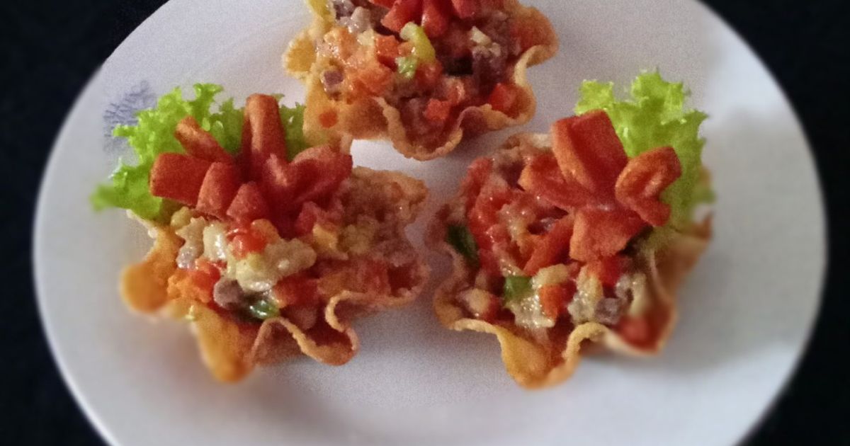 Pastel Bunga Kulit Pangsit