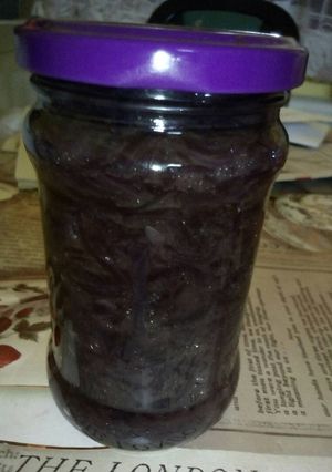 Lilahagymalekvár recept fotója