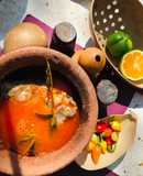 Caldo con hoja de pescado