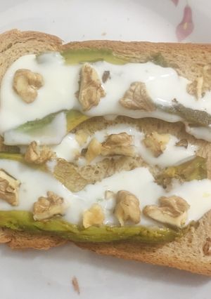 Hình của món (Eat clean) Bánh mì đen sữa chua.