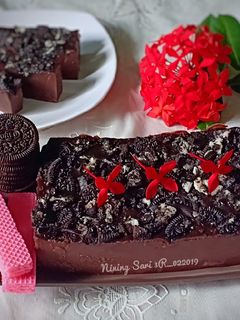 Foto resep Puding brownies tabur Oreo