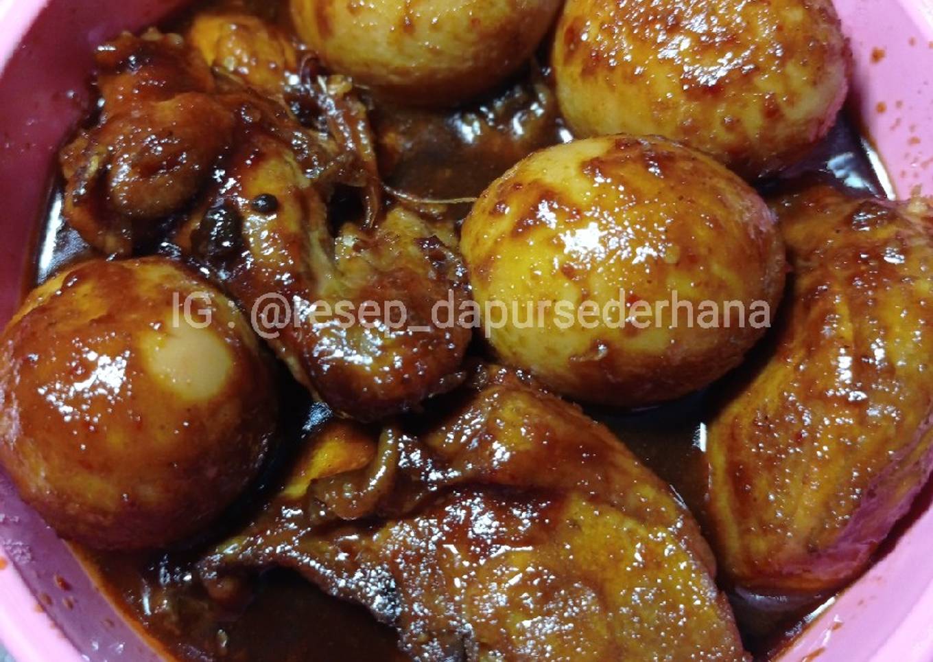 PEDAS MANIS AYAM & TELUR