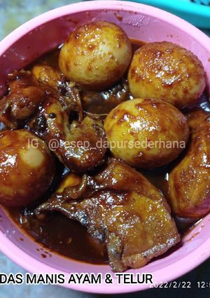 Foto resep PEDAS MANIS AYAM & TELUR