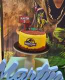 Torta de cumpleaños Dinosaurios (sin gluten)