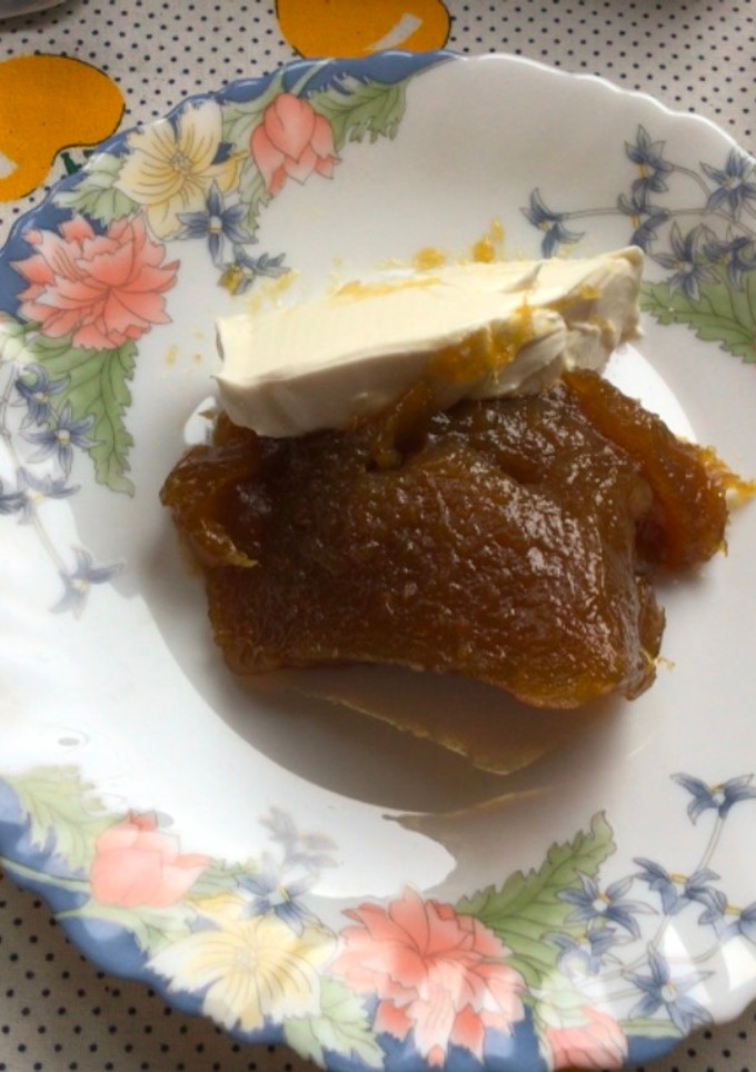 Una foto de Jalea de mango con queso crema