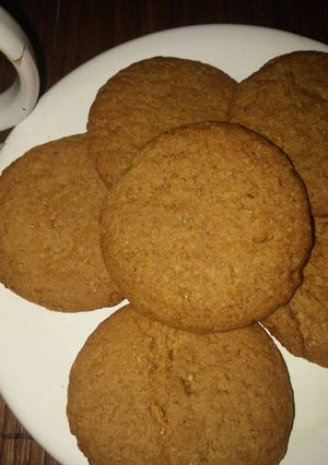 Una foto de Polvorones de miel de mistol y canela vegan