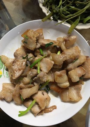 Hình của món Thịt rang cháy cạnh.