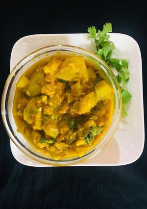 A picture of Without oil Bottle Gourd.