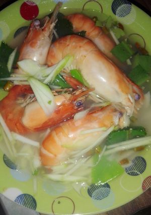 รูปของ ต้มยำกุ้งใส่มะม่วงดิบ#อาหารไทยง่ายๆ