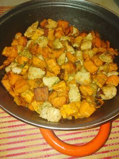 Pulyka brassói édesburgonyával recept fotója