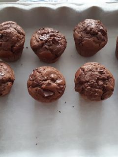 Una foto de Magdalenas de chocolate