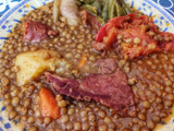 Lentejas con verduras y chorizo