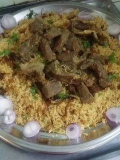صورة لوصفة كبسة لحم روعة