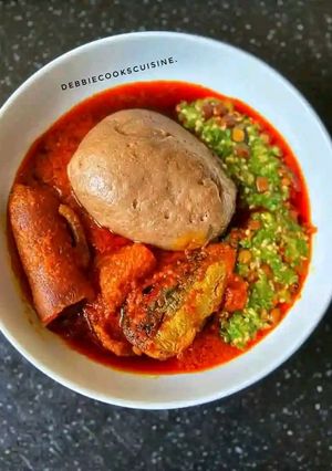 A picture of Okra soup.