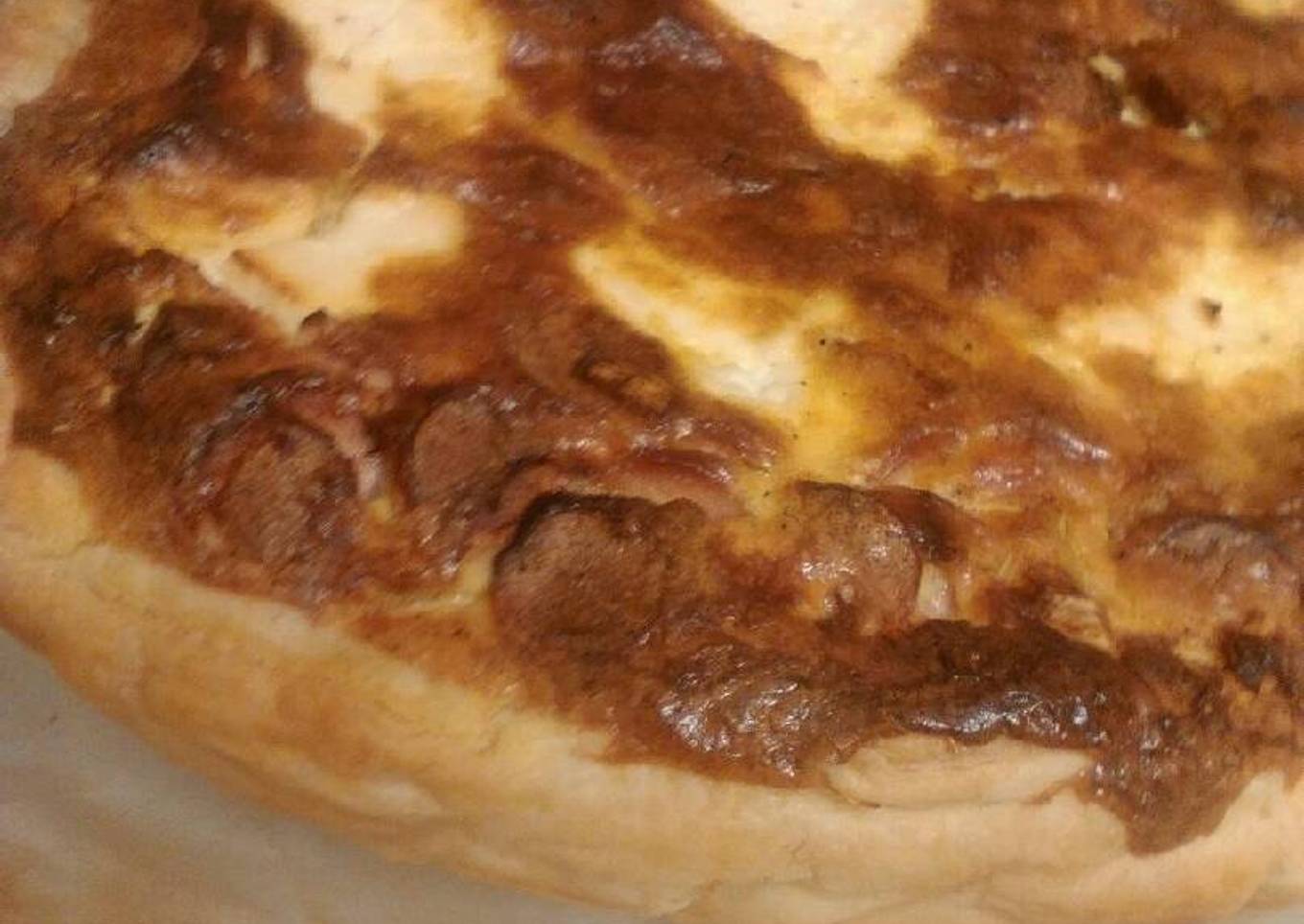 Quiche de apio y calabaza