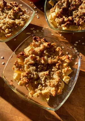 Une photo de ☆Crumble aux Pommes et Flocons d’Avoine☆