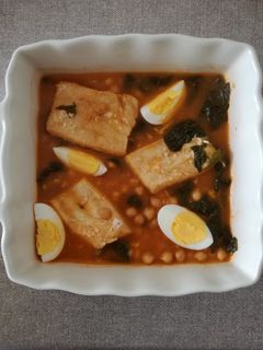 Une photo de Potage de la veillée de Pâques typique d'Espagne à ma manière