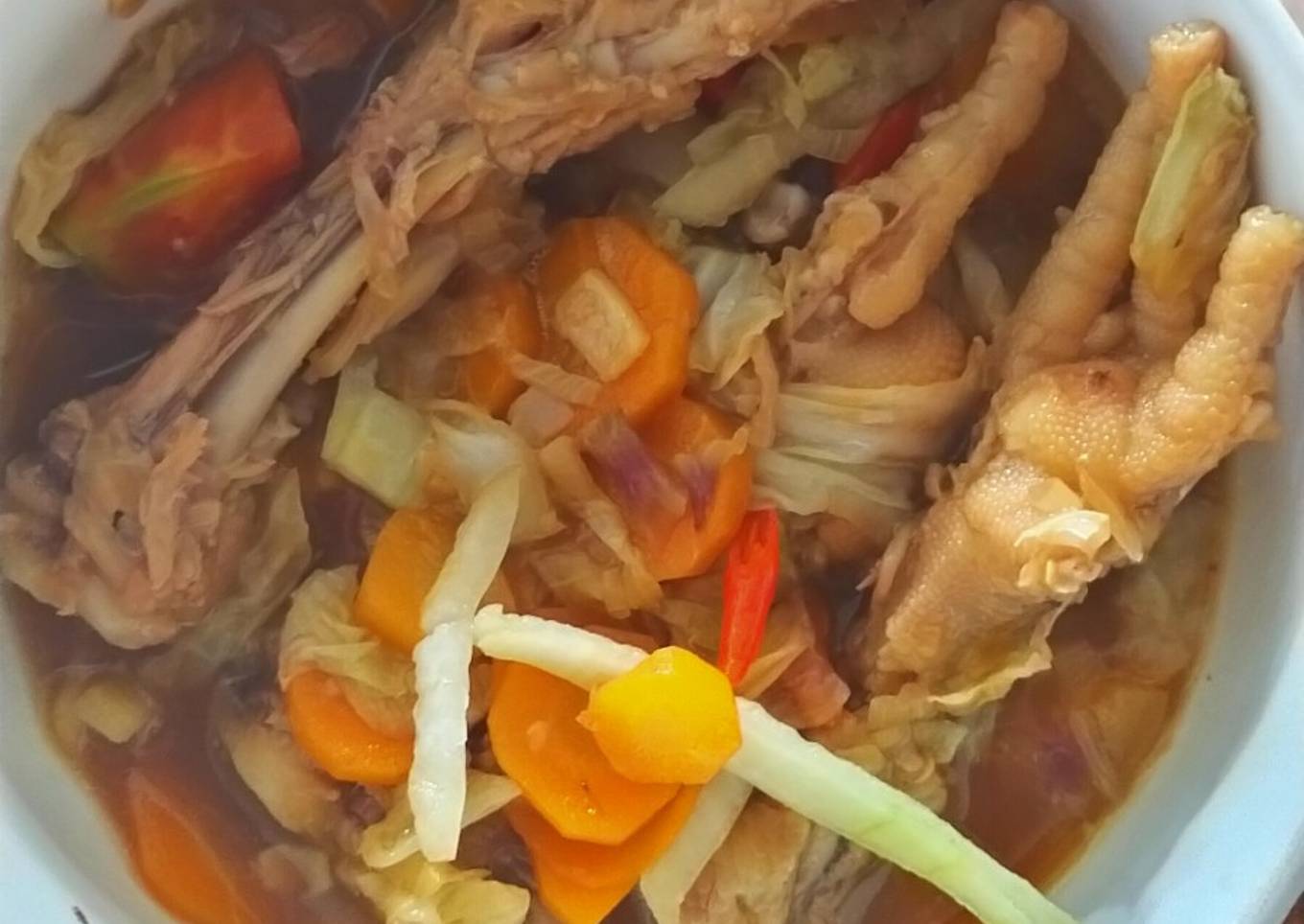 Sayur ceker kecap