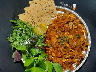 خوراک دل مرغ و سبزیجات (شام رژیمی)🥘