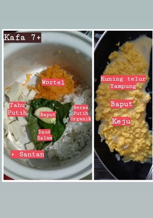 Foto resep MPASI 7 Bulan Bubur Lemak Telur Yampung