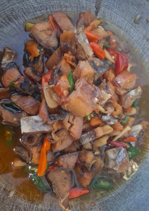 Foto resep Iwak Asin Telang Asam Manis Pedas