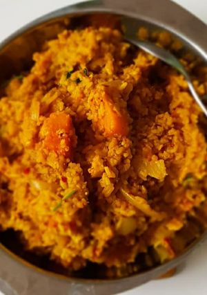 A picture of Yellow Pumpkin Rice.
