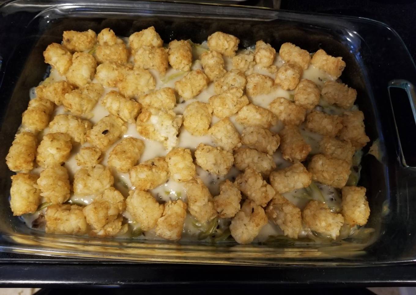 Green been tater tot casserole
