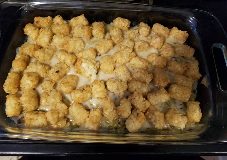 Step-by-Step Guide to Prepare Quick Green been tater tot casserole