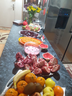 عکسی از دستور سفره یلدای کوچیک ما