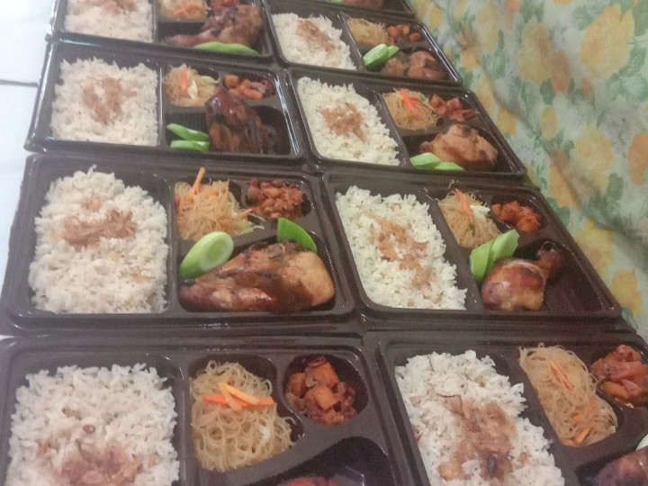 Cara Membuat Nasi Kebuli Bento Irit Untuk Jualan