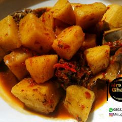 A picture of Yam pottage.