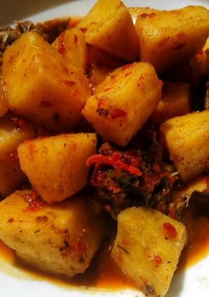 A picture of Yam pottage.