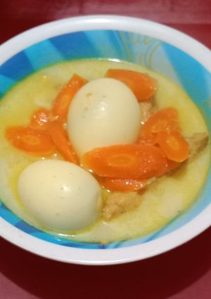 Foto resep Sayur kari telur dan tahu